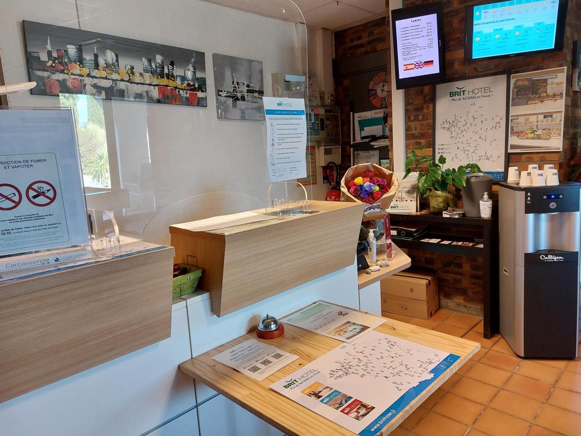 Brit Hotel Bosquet Carcassonne Cite Bagian luar foto